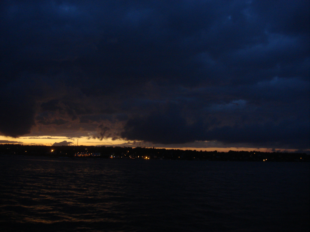 DSC03084  An Okum Bay sunset w more clouds than water